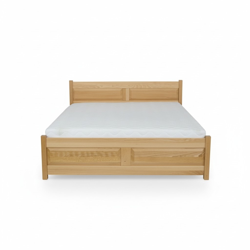 Bett Holz Massive Schlafzimmer Betten 100x200cm Einzelbett Massivmöbel Möbel