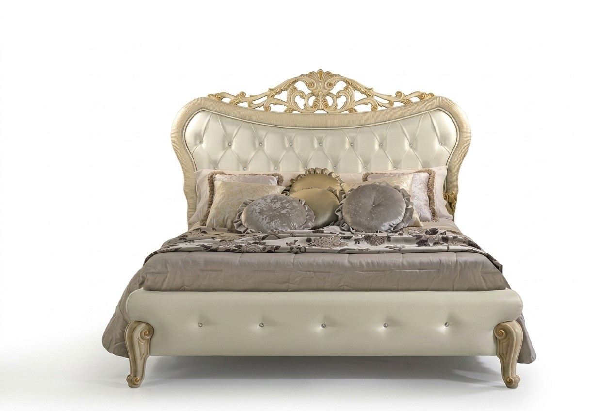 Bett Polster Design Doppel Betten Schlafzimmer Holz Chesterfield Bettrahmen