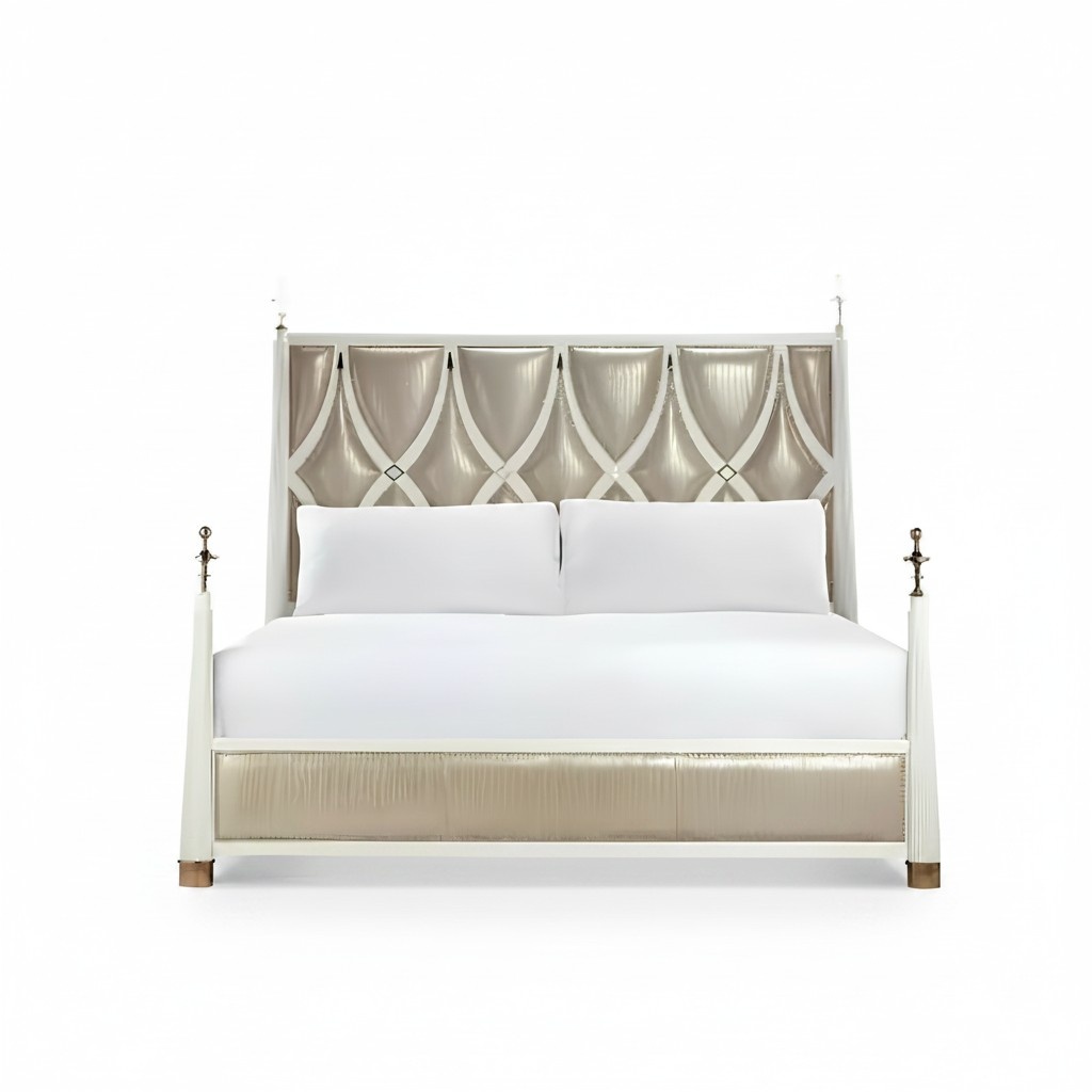 Bett Polster Design Luxus Doppel Hotel Betten Schlaf Zimmer Textil Neu