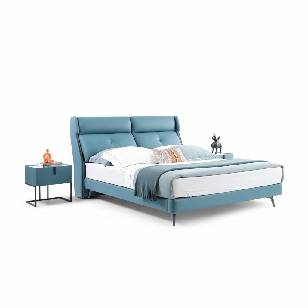 Betten Doppel Hotel Schlaf Zimmer Holz Neu 180x200cm Bett Polster Design
