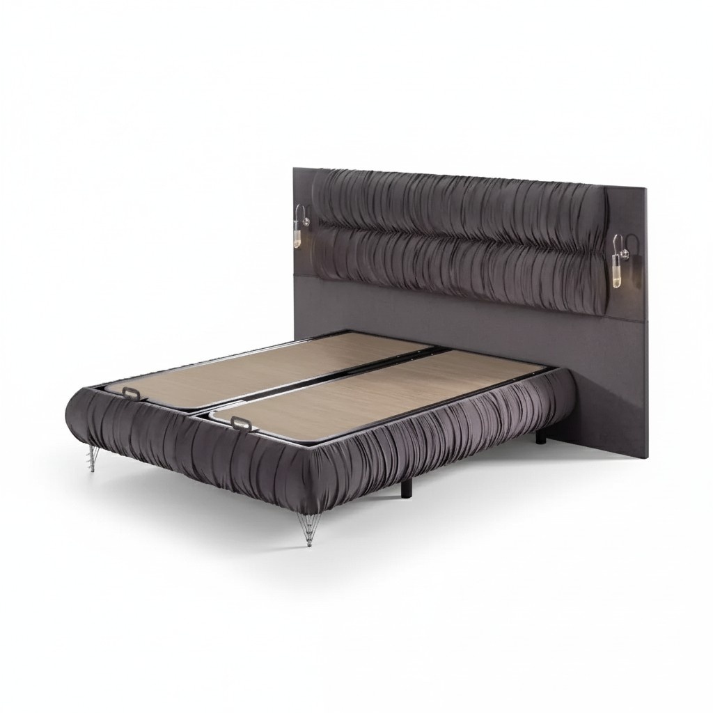 Betten Doppelbett Hotel Bettrahmen Doppel Holz Möbel Bett Polster Luxus