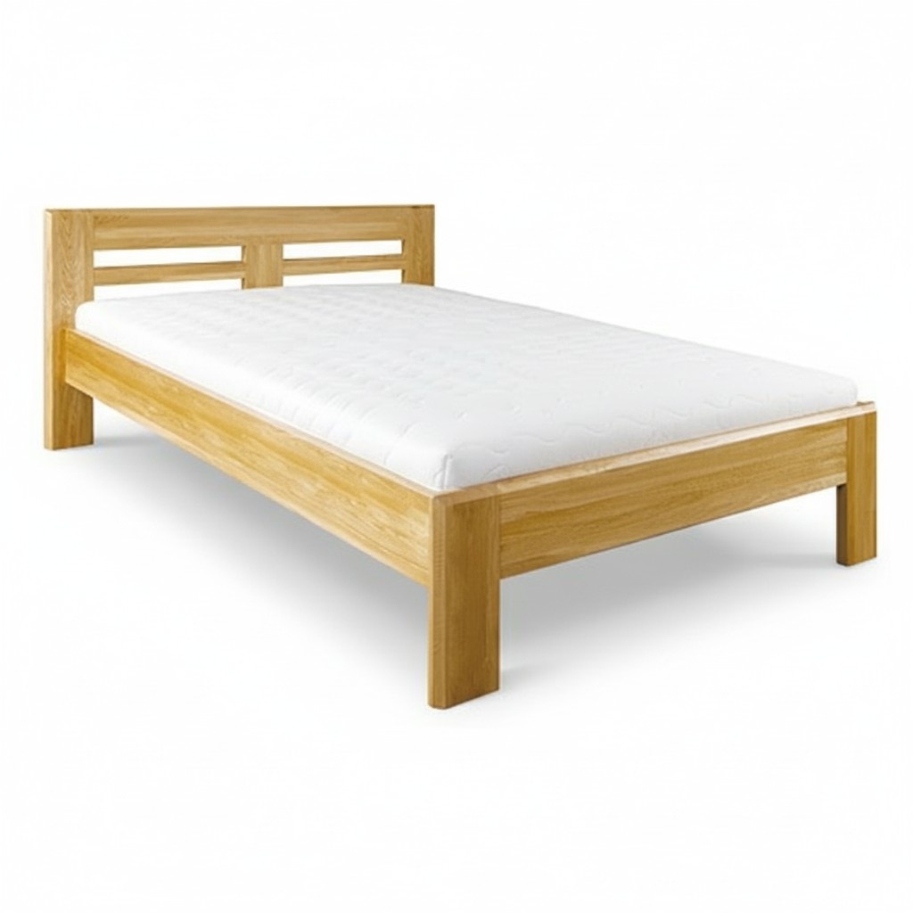 Betten Holzbett Echtes Holz Bett Hotel Design Stil Massive 120x200 Schlafzimmer