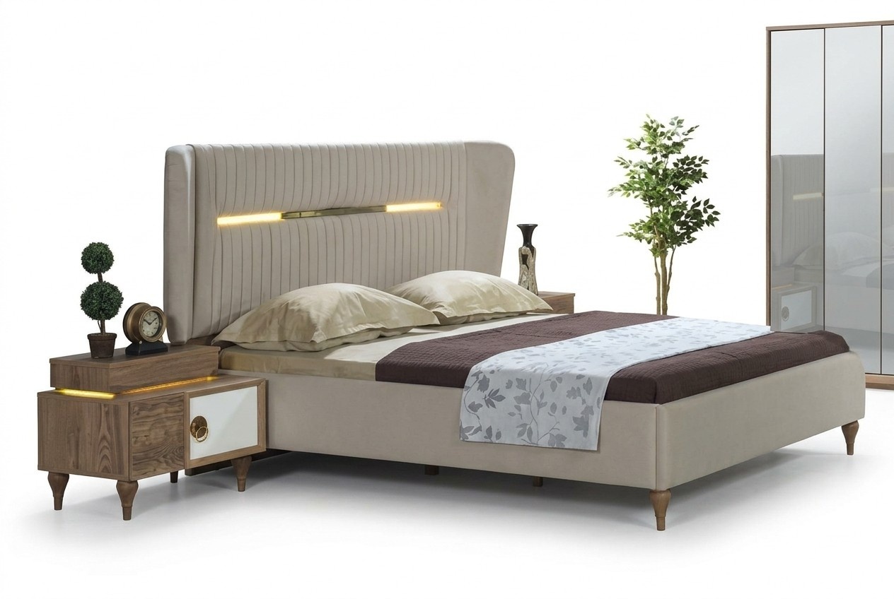 Betten Schlafzimmer Modern Bettrahmen Neu Bett Polster Doppel Möbel
