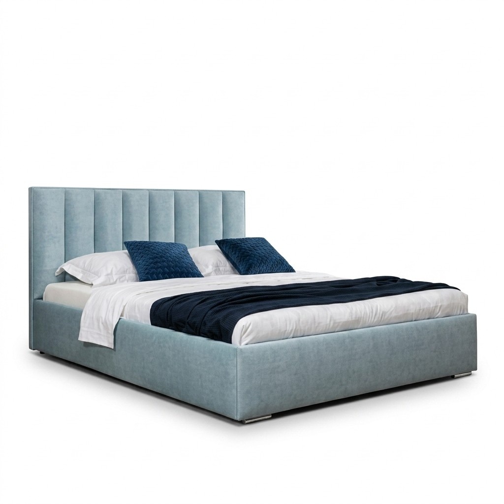 Blaues Bett Moderne Bettgestelle Polster Möbel Luxus Hotel Betten