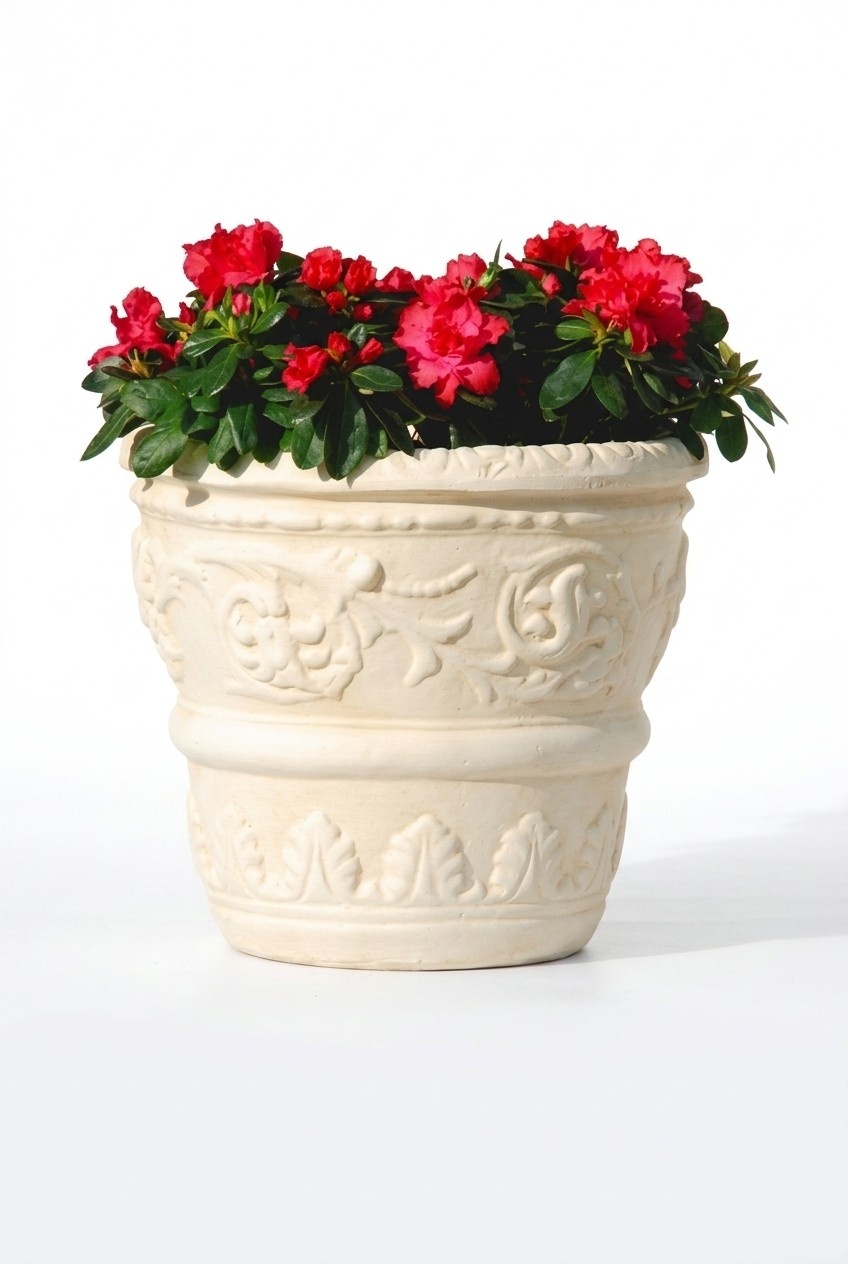 Blumenkorb Blumen Vase Gefäss Garten Dekoration Statue Figuren
