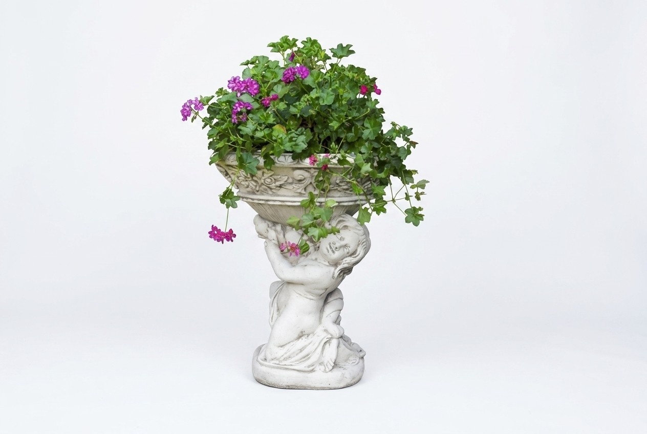 Blumenkübel Pflanz Kübel Dekoration Figur Garten Blumentöpfe Vasen Natur