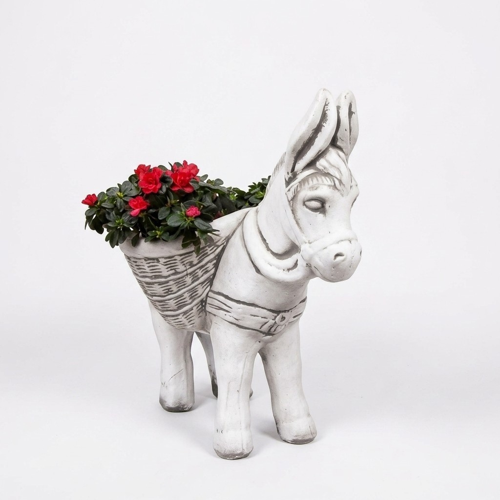 Blumenkübel Pflanz Kübel Dekoration Natur Figur Blumentöpfe Garten Vasen