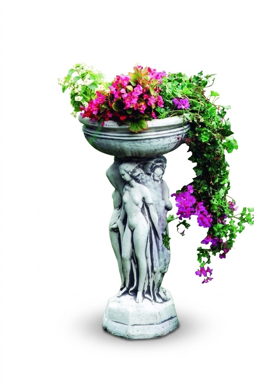 Blumenkübel Pflanz Natur Kübel Dekoration Figur Blumentöpfe Garten Vasen