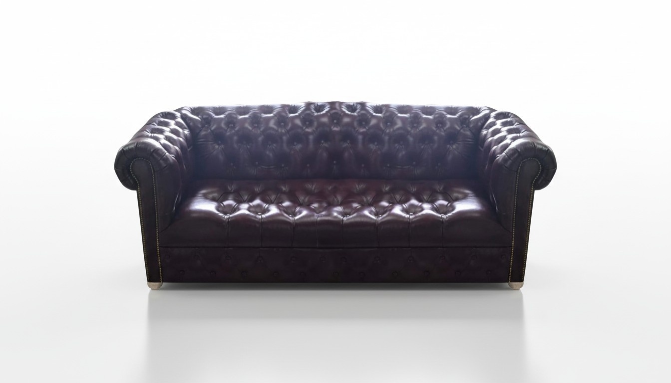 Braun Polster Möbel Wohnzimmer Luxus Sofa Dreisitze Couch Einrichtung