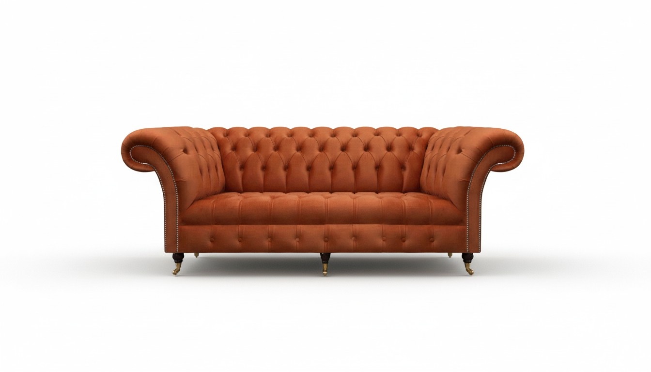 Braune Chesterfield Sitzcouch Modernes 3-Sitzer Sofa Luxus Sitzmöbel