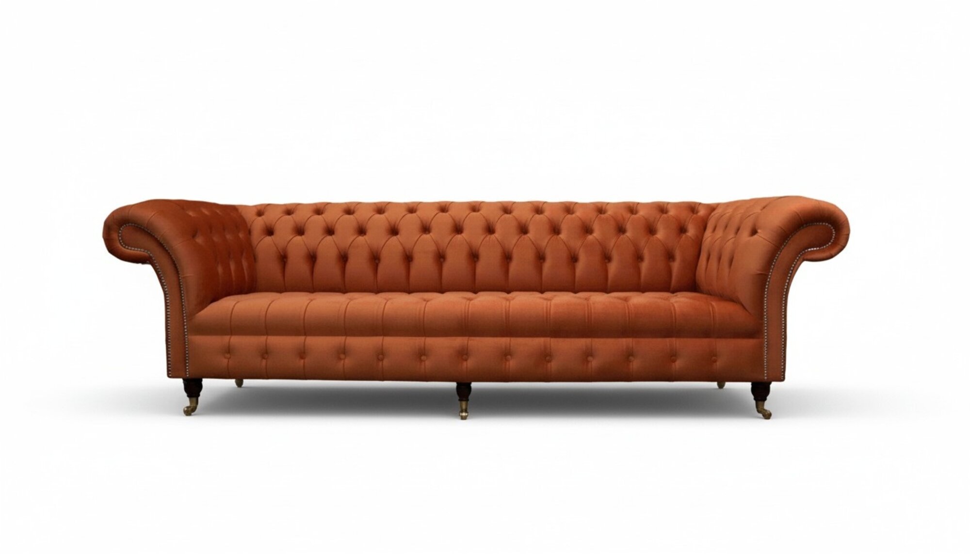 Britische Chesterfield Polster Luxus Sofa Design Couch Klassische Sofa 4 Sitzer