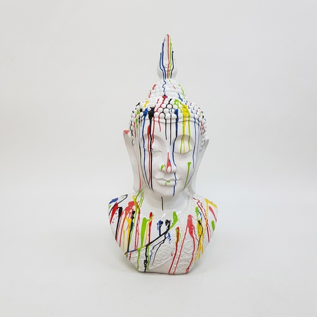 Buddha Malaysia Modern Skulptur Kunststoff Dekorative Figur Garten
