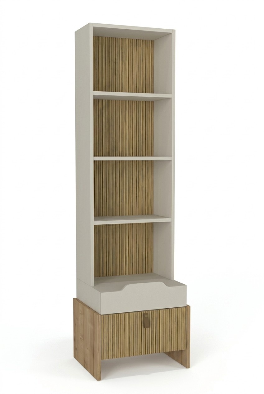Bücherregal Komfortabel Jugendzimmer Kindermöbel Beige Moderne Regal Schrank