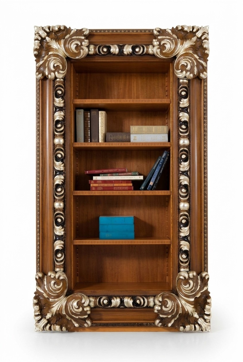 Bücherregal Schrank Wohnzimmer Bücherregal Büroschrank Holz Schränke Italien Neu