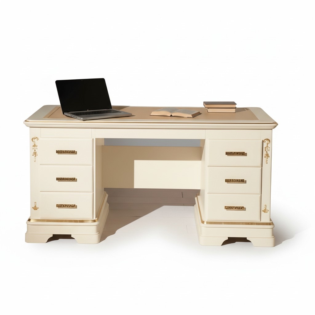 Bürotisch Chef Schreibtisch Arbeitszimmer Schubladen Büro Exclusive CEO Modern