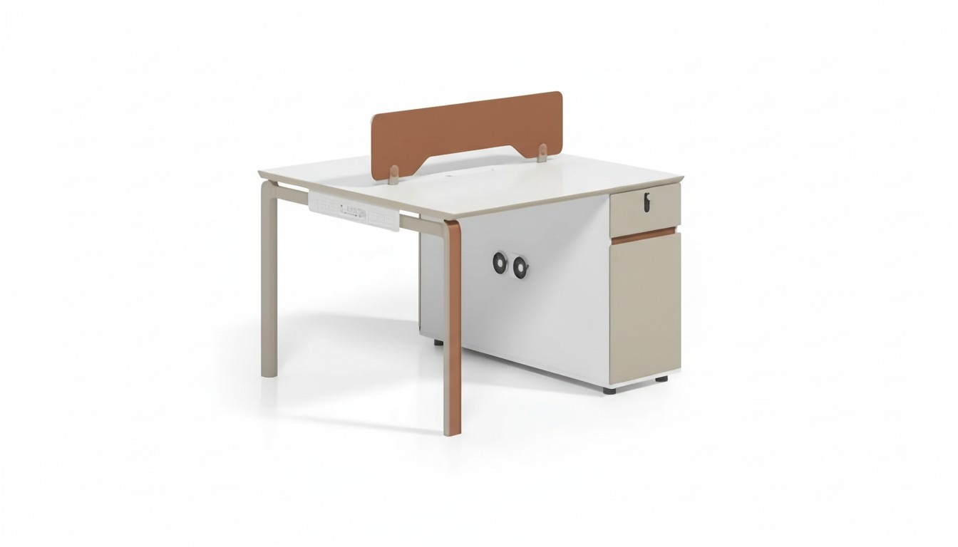 Bürotisch für 2 Personen Counter-Schreibtisch Team Arbeitsplatz Modern Büromöbel