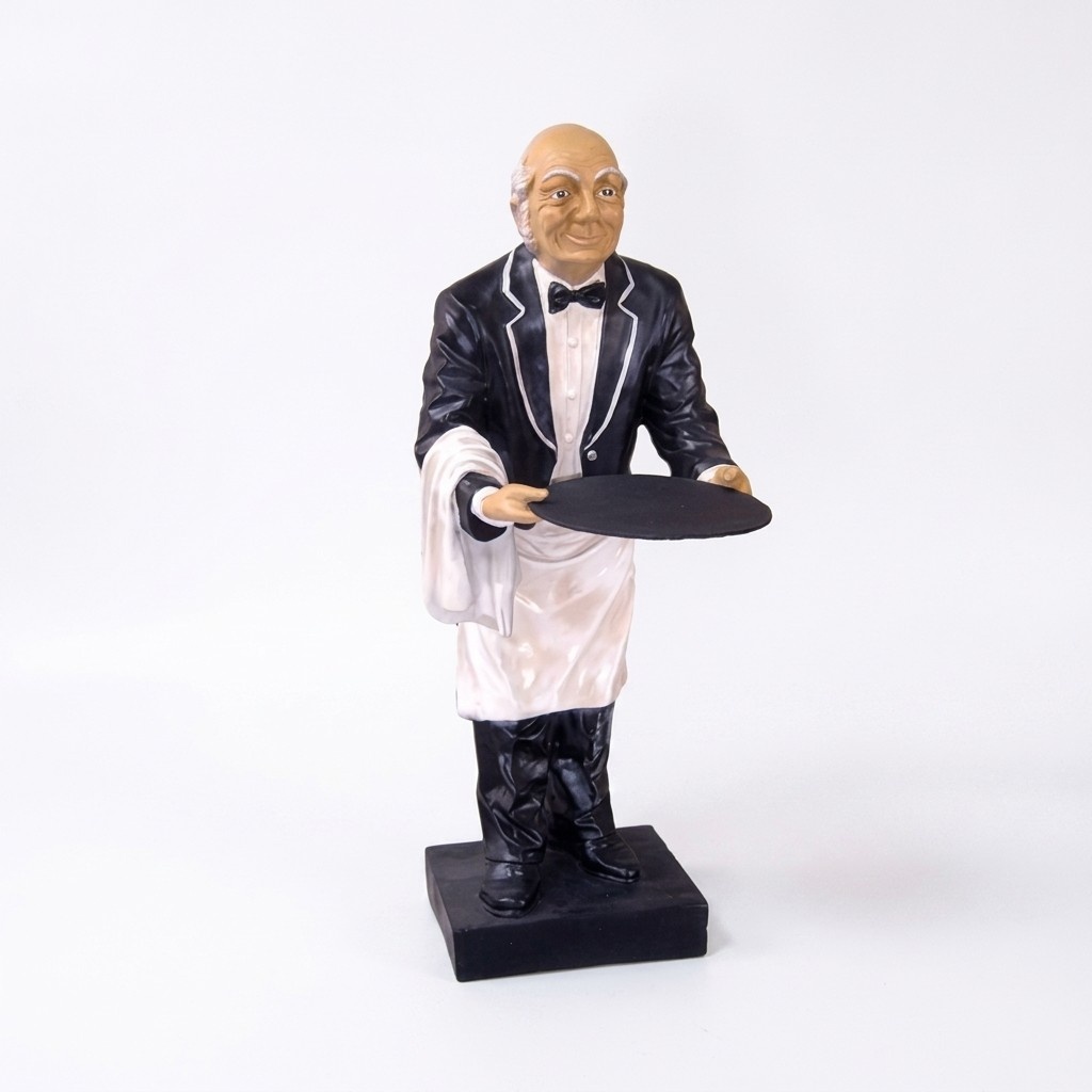 Butler Figur Statue Figuren Statuen Skulptur Restaurant Hotel Ablage Kellner