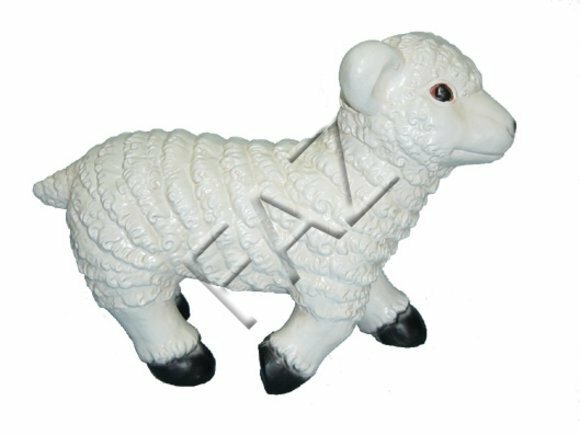 Design Lamm Figur Garten Statue Skulptur Figuren Skulpturen Deko