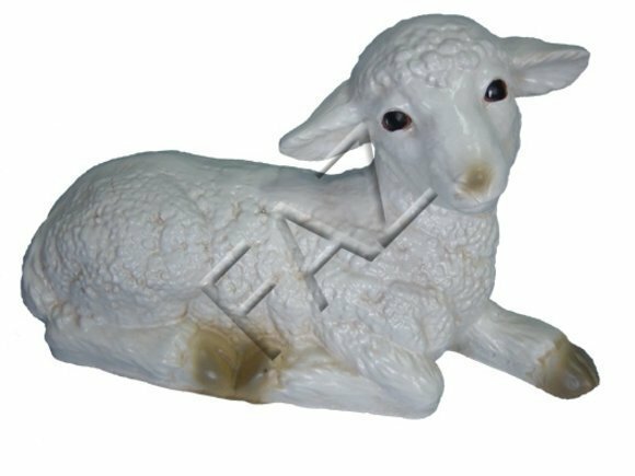 Design Schaf liegend Figur Garten Statue Skulptur Figuren Deko Skulpturen
