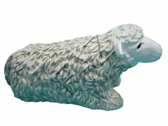 Design Schaf liegend Figur Garten Statue Skulptur Deko Figuren Skulpturen