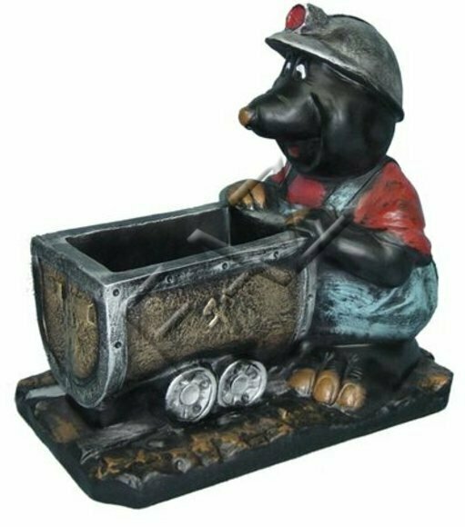 Design Maulwurf Vase Design Figur Statue Statuen Figuren Dekoration