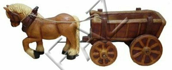 Design Pferd Figur Statue Skulptur Figuren Skulpturen Braun Dekoration