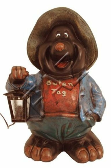 Design Maulwurf Lampe Figur Garten Statue Skulptur Figuren Skulpturen
