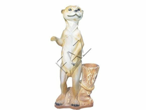 Design Frettchen Figur Statue Skulptur Figuren Skulpturen Garten Deko