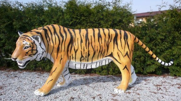 Design Tiger Afrika Figur Statue Skulptur Figuren Skulpturen Garten