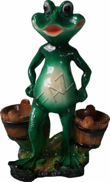 Dekoration Design Frosch Figur Garten Statue Skulptur Figuren Skulpturen