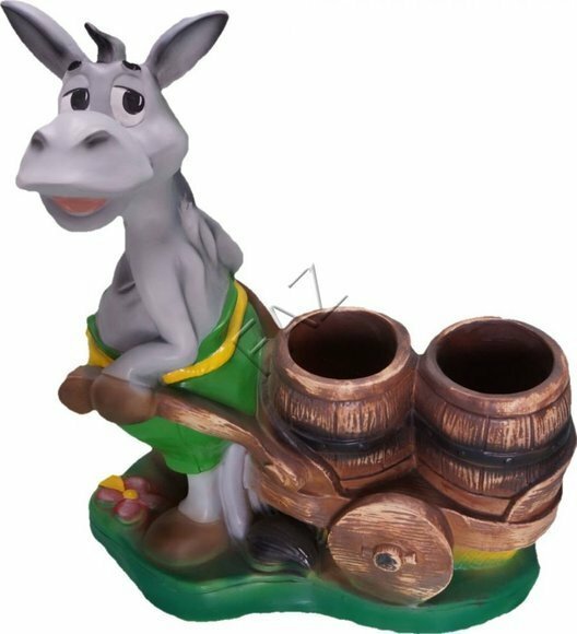 Esel Figur Garten Statue Skulptur Figuren Skulpturen Dekoration Deko