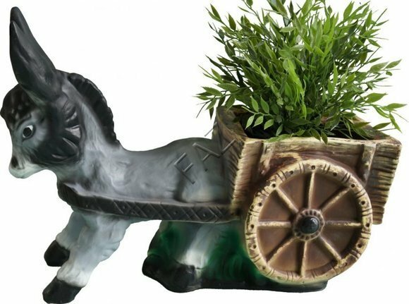 Design Esel Figur Garten Dekoration Statue Skulptur Figuren Skulpturen