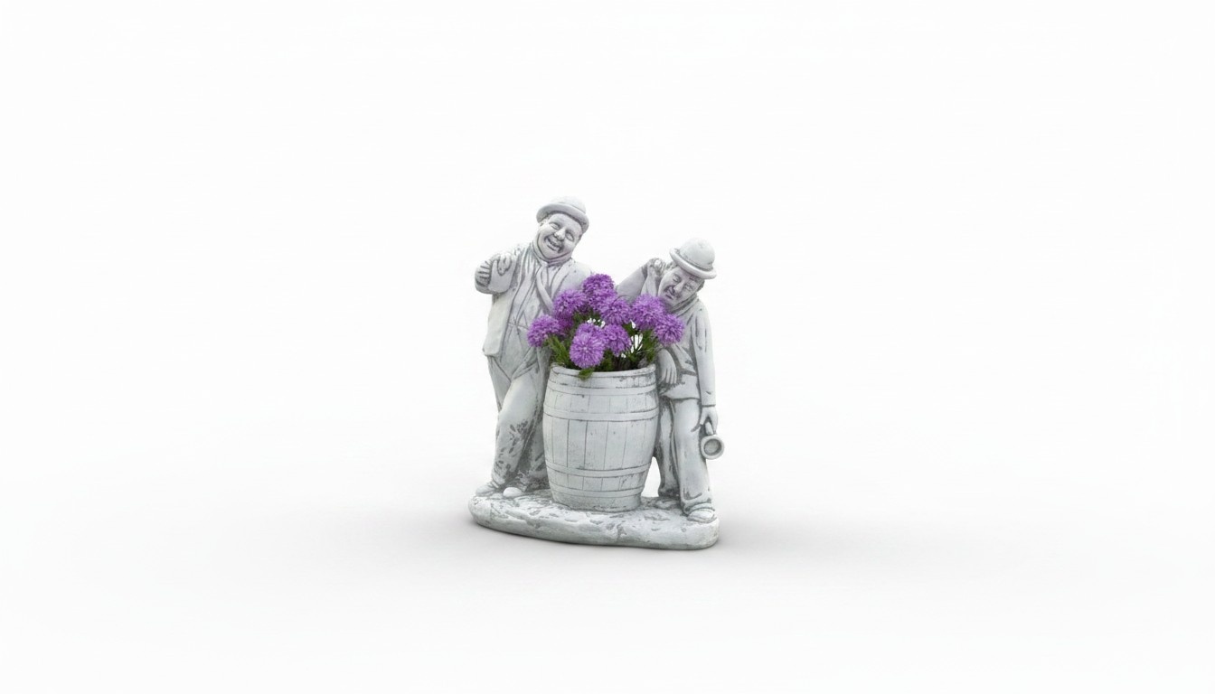 Charlie Chaplin Blumenkübel Pflanz Kübel Dekoration Figur Blumentöpfe