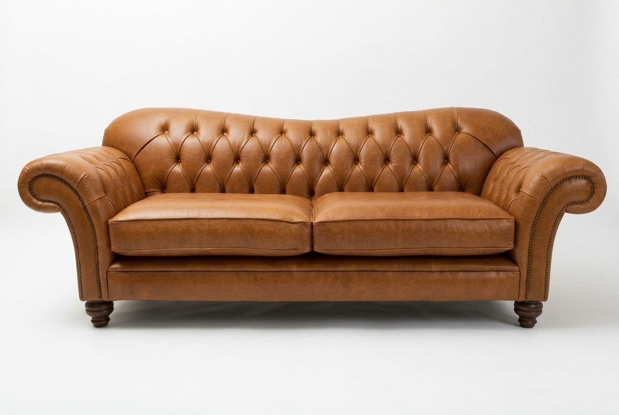 Cheesterfield Luxus Designer Couch - Ideale Büro Wohnzimmer - Sofa