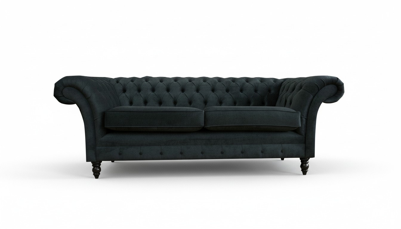 Chesterfield 3 Sitzer Big xxl Möbel Sofa Modern Design Textil Wohnzimmer