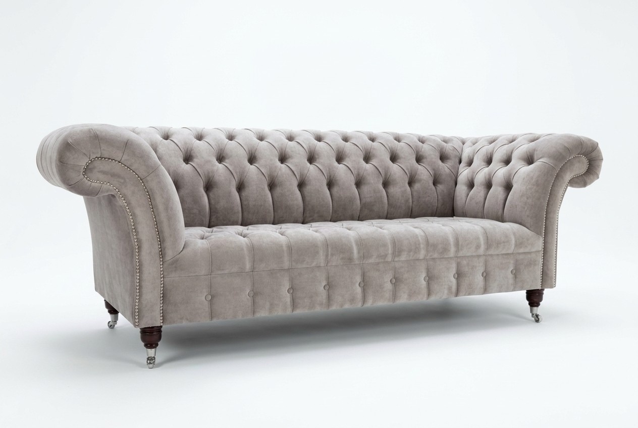 Chesterfield 3 Sitzer Couch Polster Couchen Wohnzimmer Sitz Sofa Dreisitzer Neu