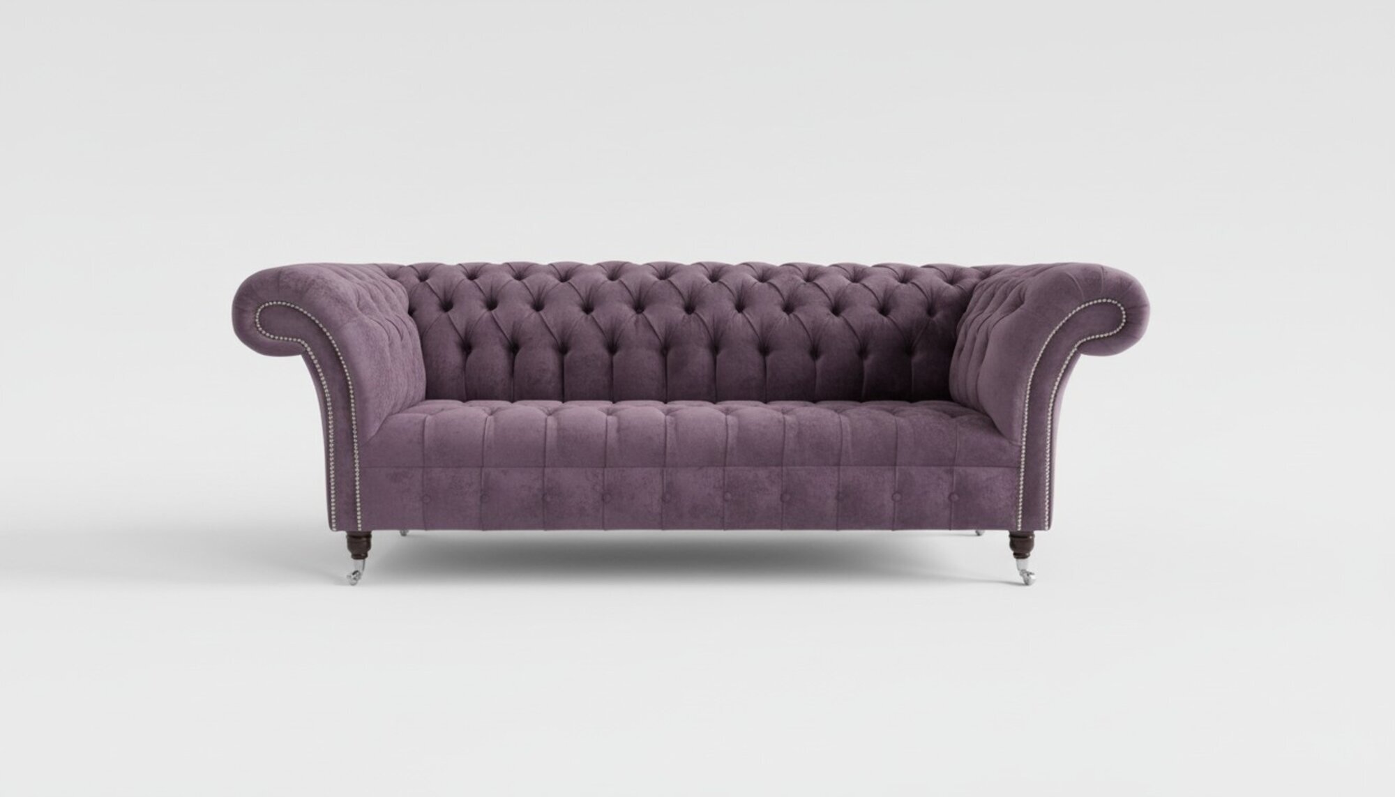 Chesterfield 3 Sitzer Couch Polster Sitz Textil Stoff Leder Couchen