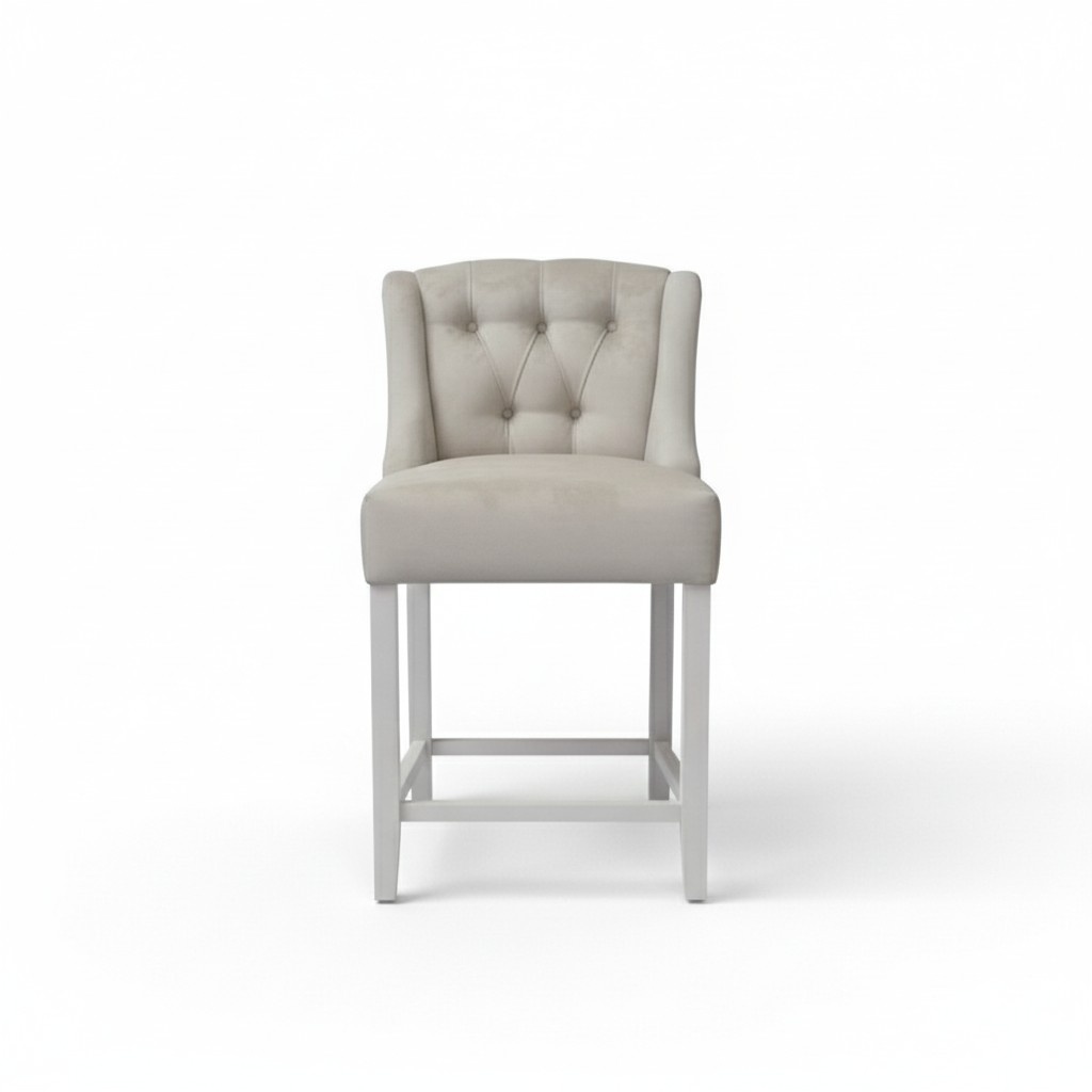Chesterfield Bar Chair Barhocker Stuhl Hocker Bar Tresen Design Textil Sessel