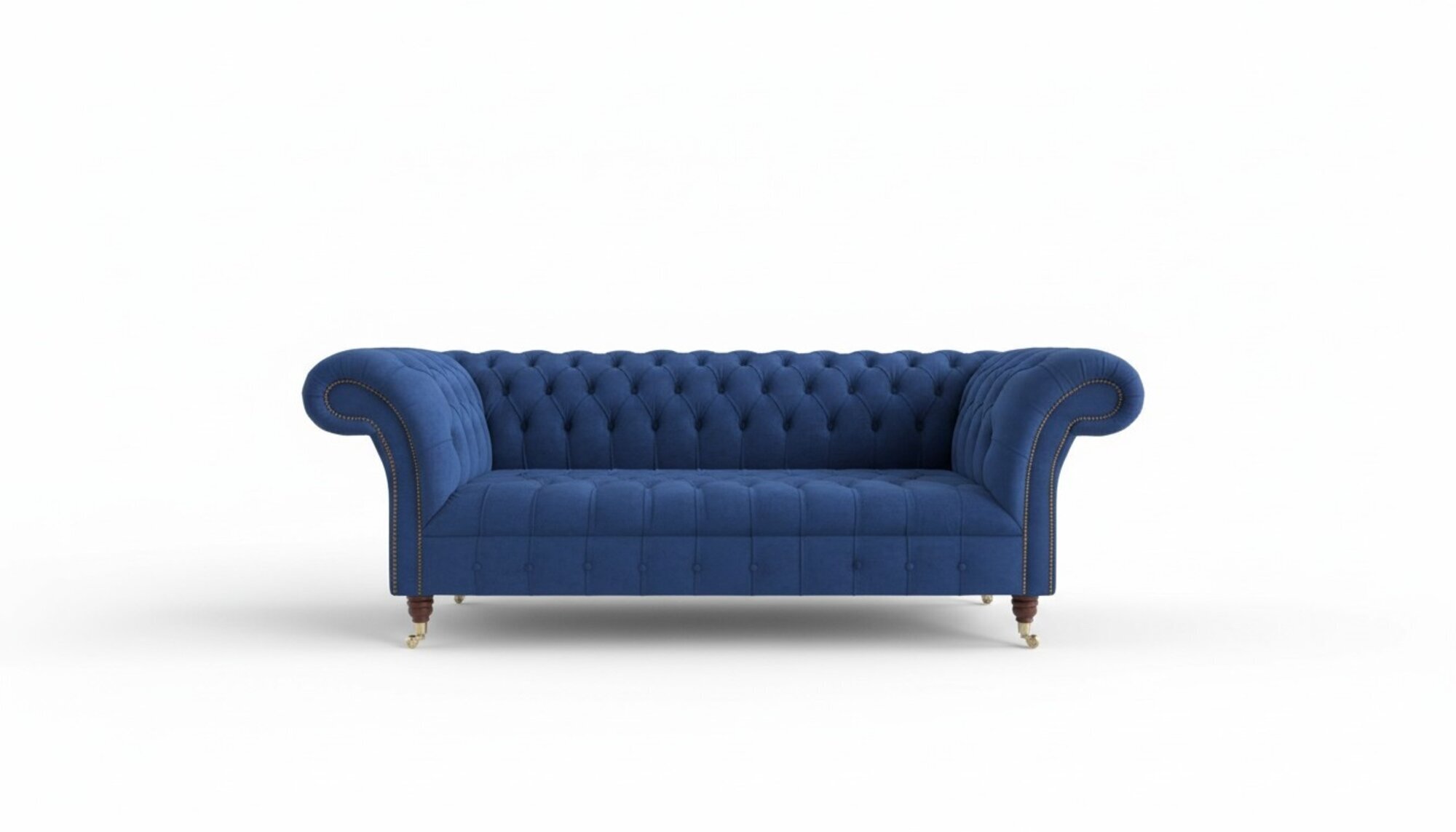 Chesterfield Big Dekor Textil Design Wohnzimmer Couch Sofa Polster 3 Sitz