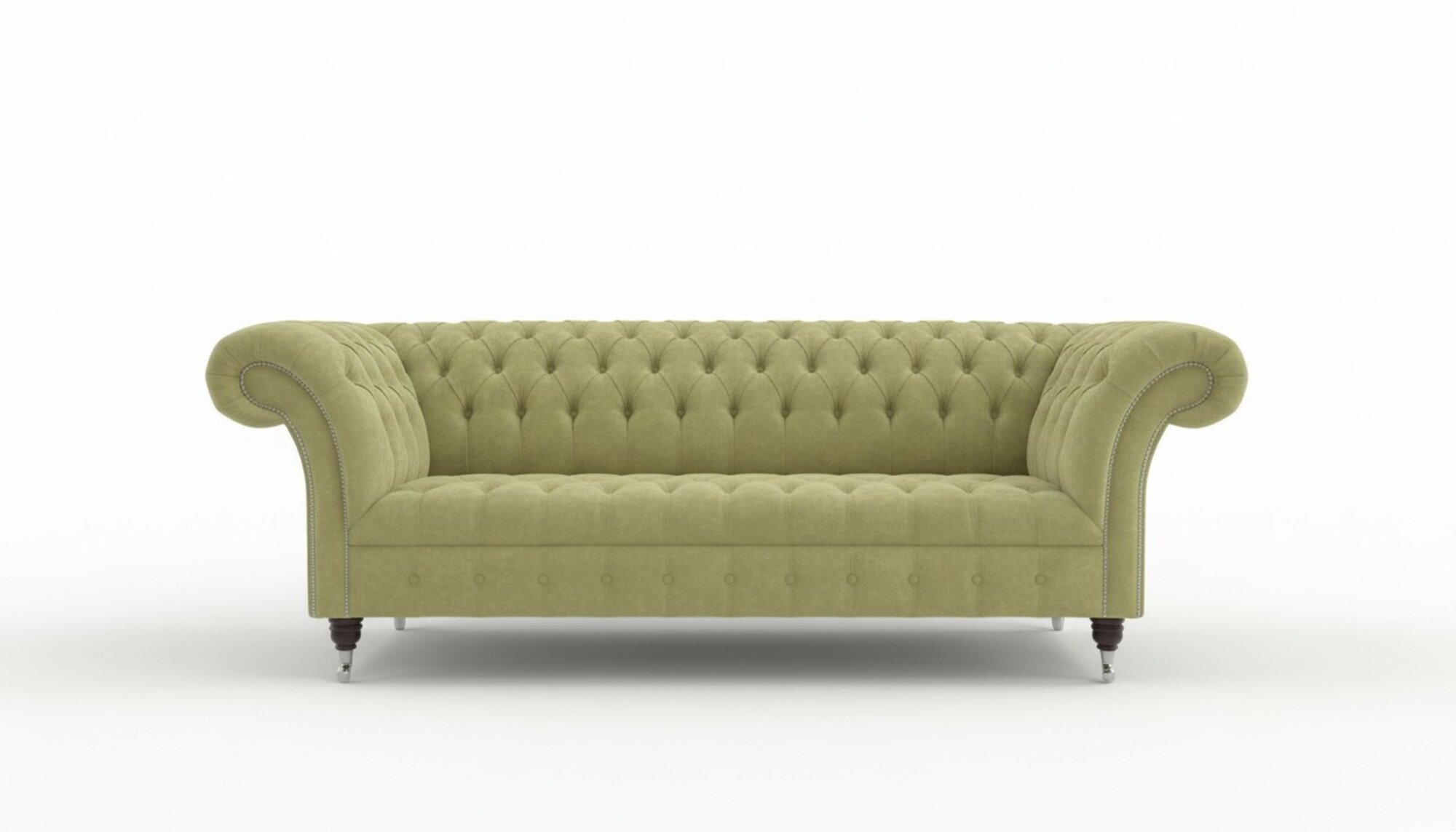 Chesterfield Big Textil Design Wohnzimmer Couch Sofa Polster 3 Sitz