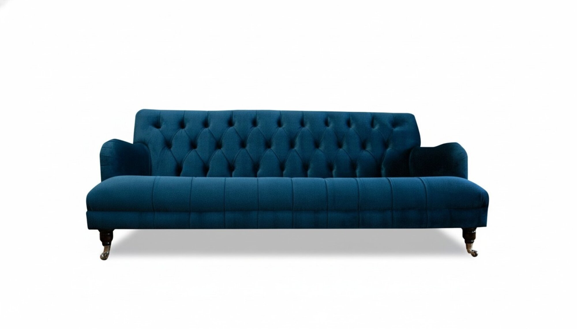 Chesterfield Blau Textil Sofa Design Couchen Polster Sofas Neu Luxus