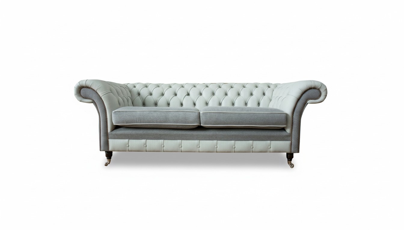 Chesterfield Braun Wohnzimmer Modern Design Couchen Sofa Ledersofa