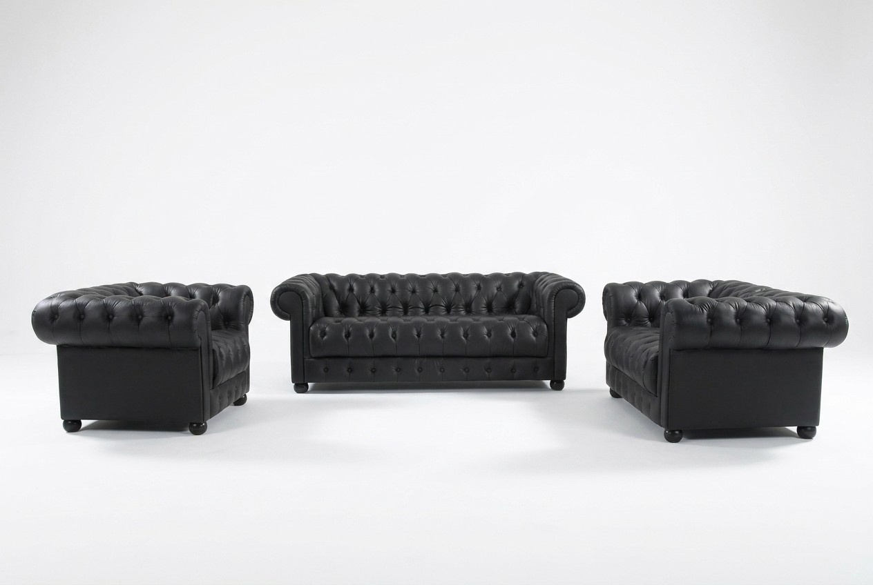 Chesterfield Couchen Sofas Polster Leder 321 Sitzer Sofagarnitur Garnituren