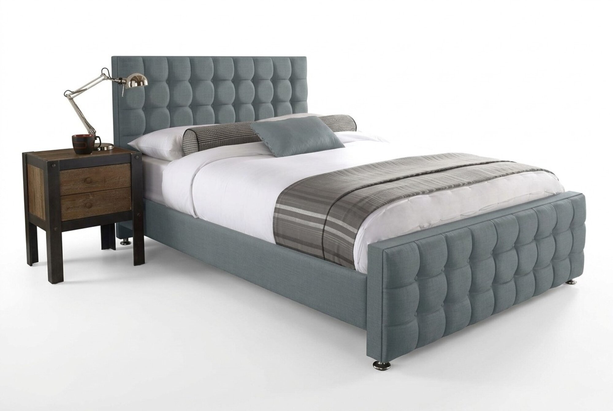 Chesterfield Design Englisches 140/160/180x200 Betten Turkis Doppelbett