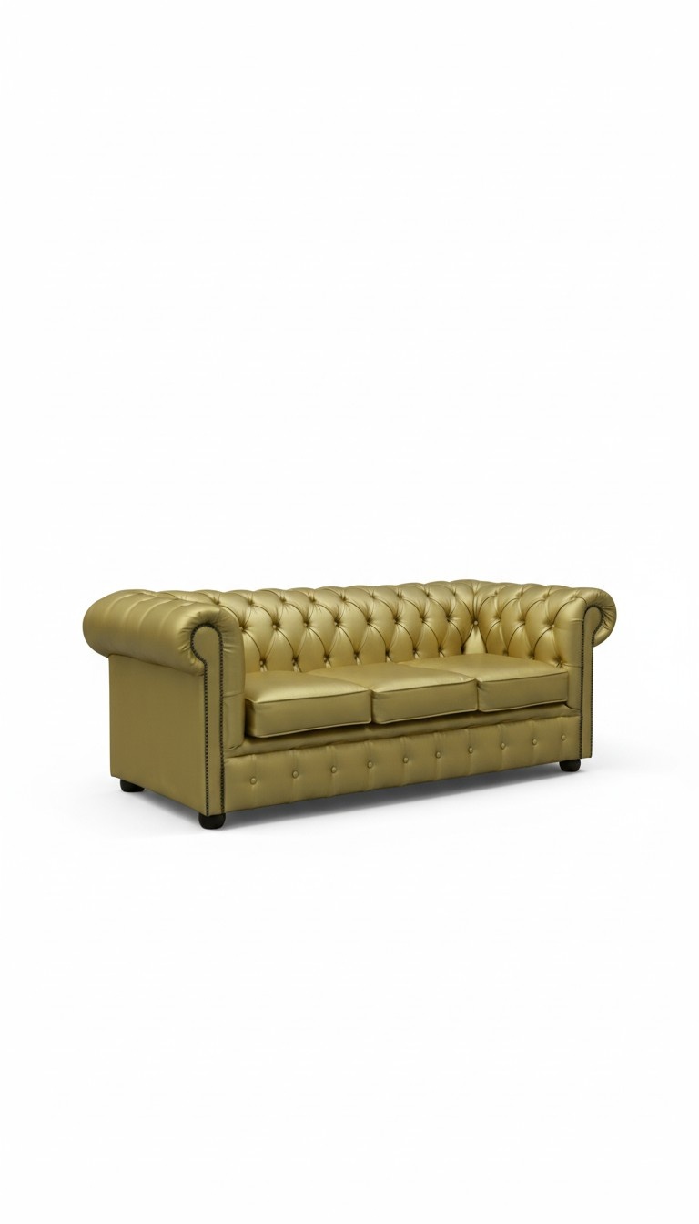 Chesterfield Design Luxus Polster Sofa Couch Sitz Garnitur Leder Textil Neu #222