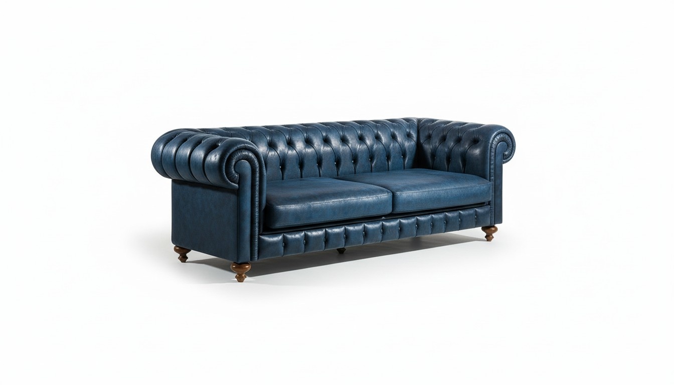 Chesterfield Design Luxus Polster Sofa Couch Sitz Garnitur Leder Textil Neu
