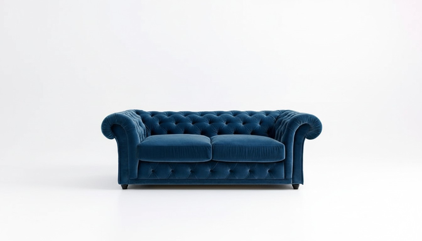 Chesterfield Luxus Polster Sofa Couch Sitz Garnitur Leder Textil #129 Sofort