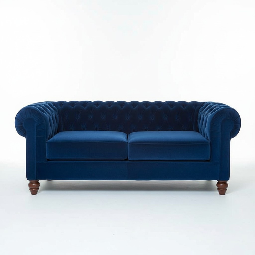 Chesterfield Design Luxus Polster Sofa Couch Sitz Garnitur Leder Textil Neu #111