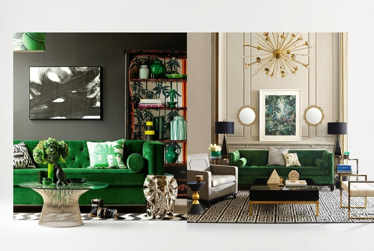 Chesterfield Dreisitzer Stoff Wohnzimmer Design Couchen Polster Sofa Sofas