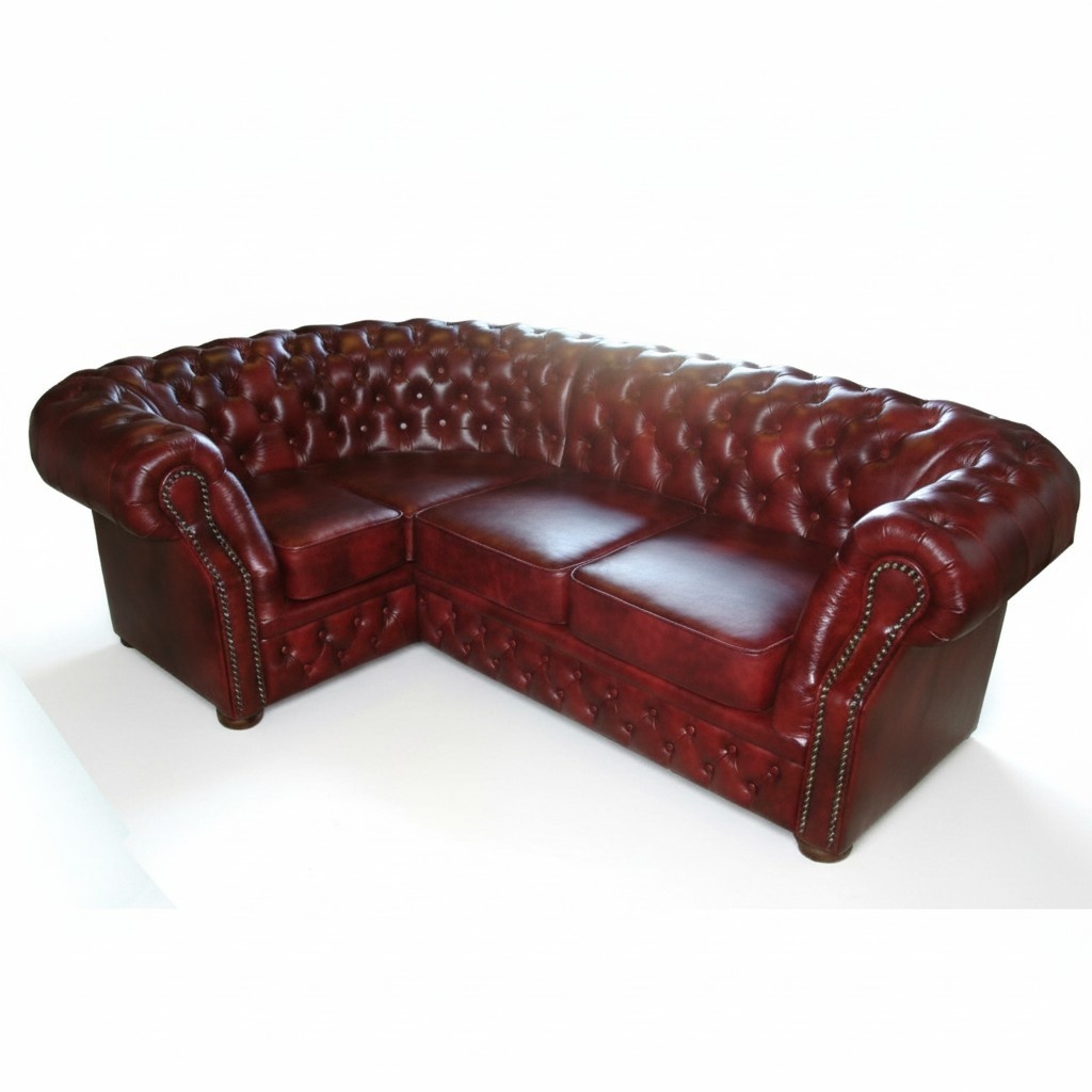 Chesterfield Ecksofa Eckcouch Polster Sitz Stoff Garnitur Wohnlandschaft Oxford